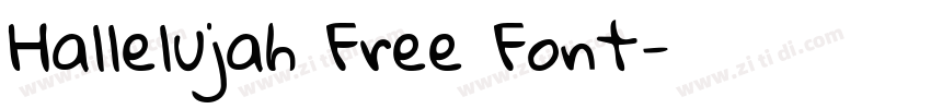 Hallelujah Free Font字体转换
